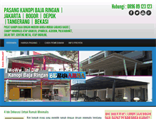 Tablet Screenshot of canopybajaringanmurah.com